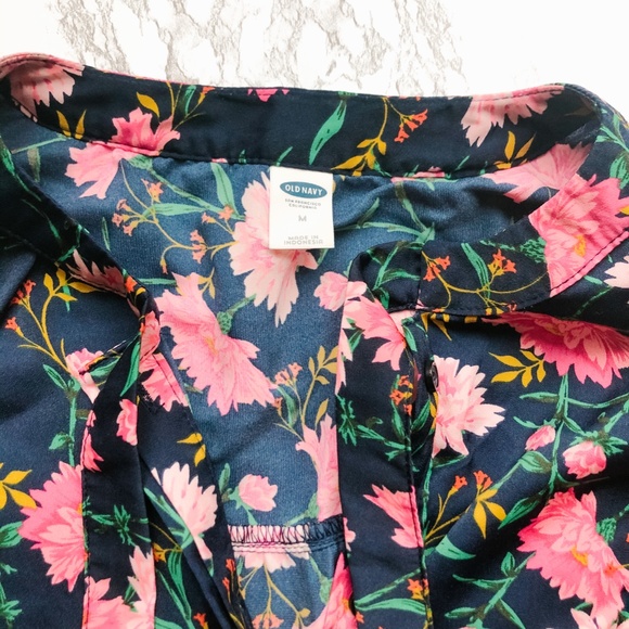 Old Navy Floral Long Sleeve Dress Women's Medium - Picture 3 of 6